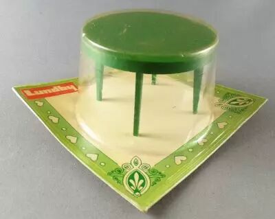 Lundby of Sweden # 1504 - Kitchen Rond Green Table Mint on Card Dolls House Furniture