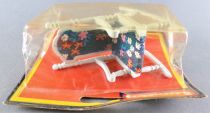 Lundby of Sweden # 4325 - Rocking Chair with Blue Floral Fabrics Mint on Card Dolls House Furniture