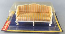 Lundby of Sweden # 4380 - Royal Fabric Sofa Dolls House Furniture Mint on Card
