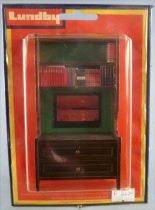 Lundby of Sweden # 5385 - Wooden Library & TV Furniture with Books Dolls House Furniture Mint on Cerd
