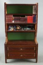 Lundby of Sweden # 5386 - Wooden Library Furniture with Books Dolls House Furniture
