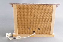Lundby of Sweden # 5772 - White Wooden Fire PLace Chimney with Lighting Dolls House Furniture