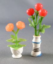 Lundby of Sweden # 6605 - 2 x Vases of Flowers Dolls House Furniture