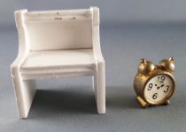 Lundby of Sweden # 6851 - Sleeping Room Alarm Clock + Night Table Dolls House Furniture