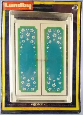 Lundby of Sweden # 7181 - Blue Heaven Sleeping Room Wardrobe Mint on Card Dolls House Furniture