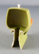 Lundby of Sweden # 8830 - Green & Orange Toilet for  Wall Green Ceramic Dolls House Furniture