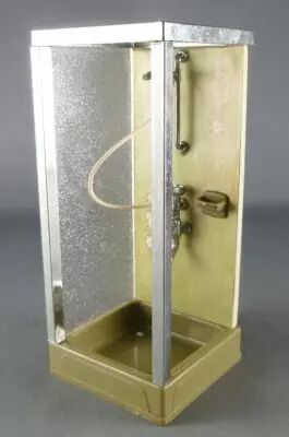 Lundby of Sweden # 8831 - Shower Wall Green Ceramic Dolls House Furniture