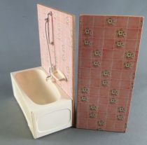Lundby of Sweden - Bath Wall Pink Ceramic Dolls House Furniture