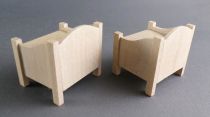 Lundby of Sweden - Chambre 2 Chevets Tables de Nuit avec Tiroir Maison de Poupée