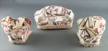 Lundby of Sweden - Fabric Sofa & 2 Armchairs Dolls House Furniture
