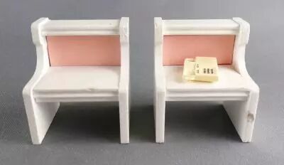 Lundby of Sweden - Pink Heaven Room 2 Night Tables Dolls House Furniture