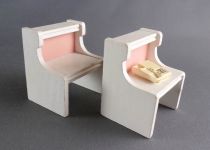 Lundby of Sweden - Pink Heaven Room 2 Night Tables Dolls House Furniture