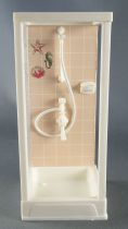 Lundby of Sweden - Shower Wall Cream Color Ceramic Dolls House Furniture