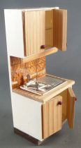 Lundby of Sweden - Sink Unit Wall Orange Ceramic Dolls House Furniture