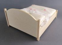 Lundby of Sweden - Sleeping Room Wooden Large Bed Dolls House Furniture