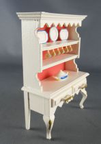 Lundby of Sweden - Vaisselier Bois Blanc Maison de Poupées