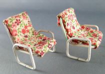 Lundby of Sweden- 2 x Garden Armchairs Dolls House Furniture