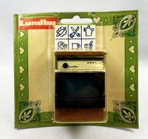 Lundby of Sweden 1503 - Lave-Vaisselle & Carrelage Blanc Motifs Naifs Neuf Blister Maison de Poupées