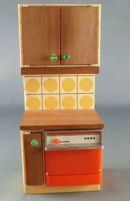 Lundby of Sweden R�f 2551 - Lave Vaisselle Meuble Cuisine Continentale Maison de Poup�es