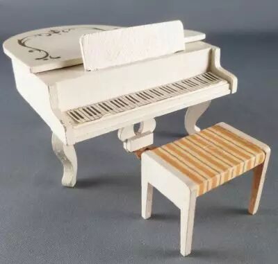 Lundby of Sweden R�f 4319 - Piano � Queue & Tabouret Maison de Poup�es