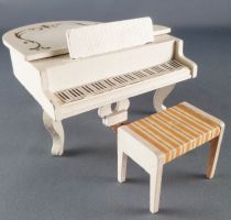 Lundby of Sweden Réf 4319 - Piano à Queue & Tabouret Maison de Poupées