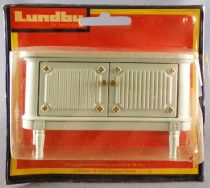 Lundby of Sweden Réf 4392 - Bahut Royal Bleu Pale Neuf sous Blister Maison de Poupées