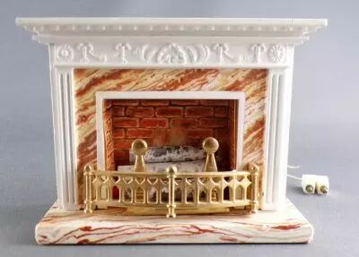 Lundby of Sweden R�f 5772 - Chemin�e avec Eclairage Maison de Poup�es
