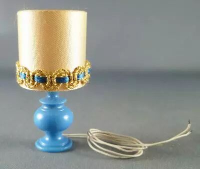 Lundby of Sweden R�f 6169 - Lampe de Table Romantique Bleu avec Ampoule Maison de Poup�es