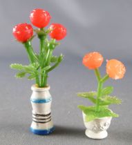 Lundby of Sweden Réf 6605 - 2 Vases avec Fleurs Maison de Poupées