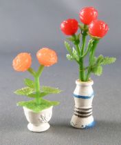 Lundby of Sweden Réf 6605 - 2 Vases avec Fleurs Maison de Poupées