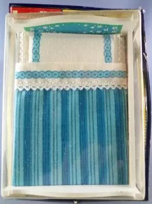 Lundby of Sweden R�f 7166 - Lit 2 Places Chambre Blue Heaven Neuf Blister Maison de Poup�e