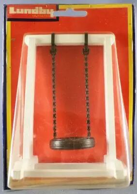 Lundby of Sweden R�f 8861 - Balan�oire Montants Bois Si�ge Pneu  Neuf Blister Maison de Poup�es