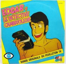 Edgar Detective Cambrioleur - Disque 45T - Générique série TV - Disque Ades 1985