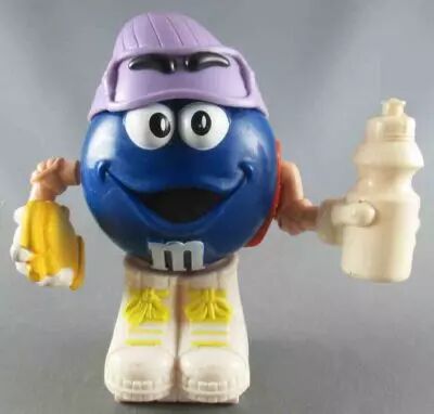 M&M\'s - Figurine D�montable Mc Donald\'s - Bleu Bonnet Mauve