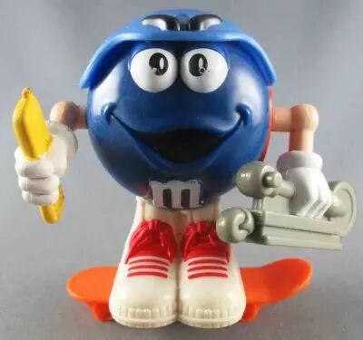 M&M\'s - Figurine D�montable Mc Donald\'s - Bleu sur Skate Orange