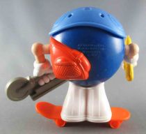 M&M\'s - Figurine Démontable Mc Donald\'s - Bleu sur Skate Orange