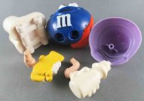 M&M\'s - Mc Donald\'s Removable Figure - Blue with Purple Bonnet