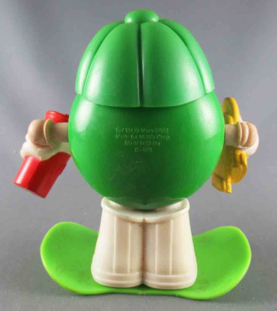M&M's - Mc Donald's Removable Figure - Green with Green Cap
