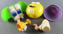 M&M\'s - Mc Donald\'s Removable Figure - Yellow with Purple Bonnet