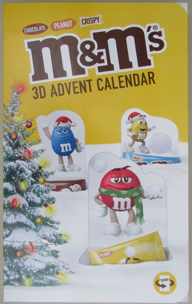M&M's 3D Advent Calendar - 2021 - Mint with Chocolates