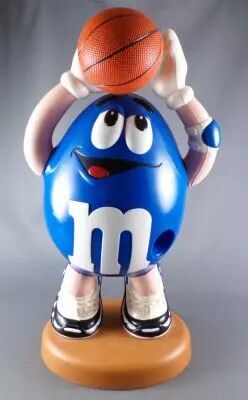 M&M\'s candy dispenser - Blue Basketball Player