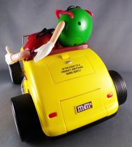 M&M\'s Candy Dispenser - Red & Green in Hot Rod Yellow Roadster Rebel Without a Clue Jalopy Car