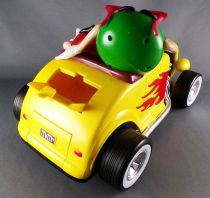 M&M\'s Candy Dispenser - Red & Green in Hot Rod Yellow Roadster Rebel Without a Clue Jalopy Car