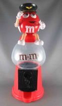 M&M\'s Candy Dispenser - Red as Airline Pilot on Counter Top Dispenser