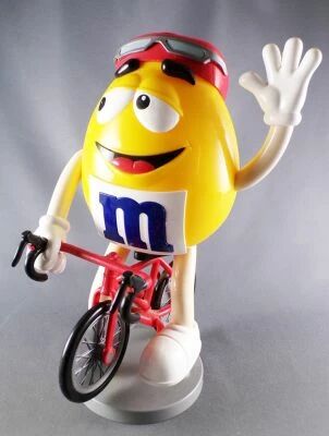 M&M\'s candy dispenser - Yellow Cyclist