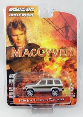 MacGyver - Greenlight Hollywood - 1986 Jeep Cherokee Wagoneer 1/64�me