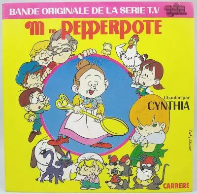 Madame Pepperpote - Disque 45Tours - Bande Originale de la s�rie TV - Carrere 1986