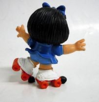 Mafalda (blue) with rollers (red) Comics Spain pvc figure