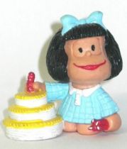 Mafalda with birthday cake (blue) Comics Spain pvc figure