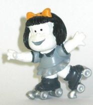 Mafalda with rollers (black & white) Comics Spain pvc figure